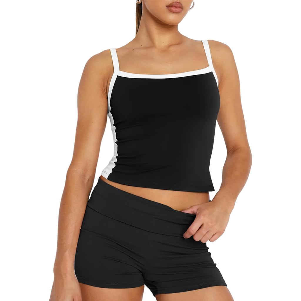 PALAY Women Tank Top Fashion Black Tanktop Close-fitting Tanktop, M PALAY Women Tank Top Fashion Black Tanktop Close-fitting Tanktop, M